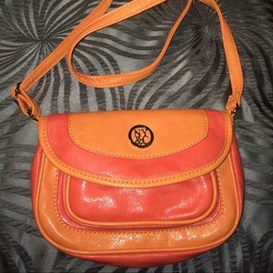NY&C Crossbody Purse Orange Great Condition